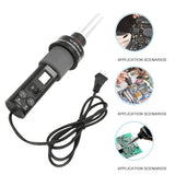 Low Noise Portable Professional Digital Temperature Adjustable Handheld Electric Hot Air Blower Accuracy LED Display Repairing