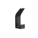 New space aluminum kitchen bathroom bathroom hook coat and hat hook Nordic black non-punching