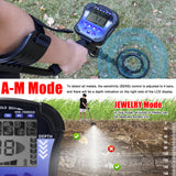 Portable Metal Finder Quick Metal Finder Metal Detecting Tool Treasure Gold Finder Underground Metal Detector LCD Backlit Screen