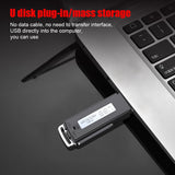 3 in 1 8GB Mini Rechargeable USB3.0 OTG Audio Voice Recorder MP3 Player Noise Reduction U-Disk Voice Recorder