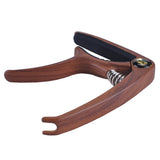 Tune Quick Change Clamp Rosewood Color Capo with Pin Puller for Electric Guitar Ukulele Accs Gift