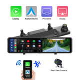 2K Dash Cam Dual Lens Recording Dashboard Camera Super Night Vision - WDR Built-In Wi-Fi BT Car DVR ,11.26&quot; Wide Screen