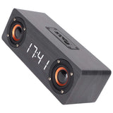 Wooden Wireless Bluetooth Speaker Support Hands Free Call/FM Radio/Alarm Clock Wireless Speaker with 1500mah Built-in Battery