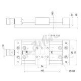 XY Axis Manual Precision Linear Stage Trimming Bearing Tuning Platform Sliding Table