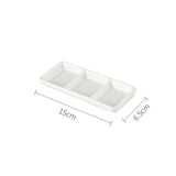 Flower Plum Rectangle Ceramic Palette Color Mixing Paint Palette Tray For Watercolor Gouache Acrylic Painting Art Supplies