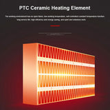 Electric Heater Mini Heater Fan Electric Hot Heating Air Blower Office Hand Warmers Air Heater Fan Heater