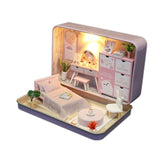 Box Theatre Diy Wooden House for Dolls Miniature Home 13 Styles Nostalgic Theme Doll House Furniture Accessories Toys for Kids