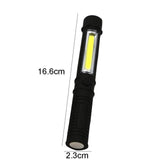 COB Pen Light Mini Inspection Work Light LED Cilp Flashlight Torch Lamp with Magnet for Outdoor Camping Maintenance
