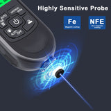 Coating Thickness Gauge Car Paint Meter Digital Backlight LCD 0-2000um Film Thickness Meter Electroplate Metal Thickness Tester