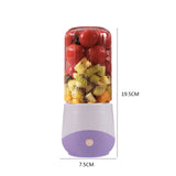 500ml Juicer Machine 18000 Rpm Portable Mini Fruit Mixers USB Rechargeable Lightweight Leakproof Travel Outdoor Supplies