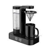 220V/600WCoffee Machine with Clocksmall Stainless Steel Automatic Hand Brewing Freshly Ground American Coffee Tea Making Machine