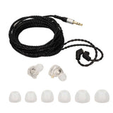 HiFi Wired Earbuds Professional 3.5mm Stereo Heavy Bass Wired In Ear Monitor Earphone for Musician Singers DJ