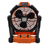 Rechargeable Tent Fan with Hook 15000MAh Camping Light Fan with LED Light for Camping Jobsite Garden Outdoor Hiking