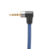 Stereo Audio Cable 4 Level 3.5mm Stereo Female Head to 90° Male Head 3.5 mm Stereo Audio Extension Cable 1.8M Audio Stereo Cable