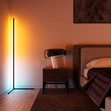 Led Living Room Lamp Nordic Multi Tone Light Floor Lamp Intelligent Remote Control RGB Corner Lamp Suitable for Bedroom