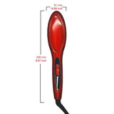 SANQ Digital Electric Hair Straightener Brush Comb Detangling Straightening Irons Hair Brush EU Plug