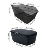 Rear Bike Basket Large Capacity Metal Wire Bicycle Basket Waterproof Rainproof Cover mtb accessories bag for bicycle