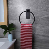 Towel Ring Adhesive for Hanging Towels Matte Premium Adhesive Hang Bathrooms Sticky Hangers Without Nails M23 21 Dropship