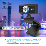HXSJ S4 HD 1080P Webcam Auto Focus Computer Camera Built-in Microphone Video Call Web Camera with Privacy Cover for PC Laptop