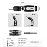 Multi-Angle 5 Times Speed Ratchet Screwdriver Set Bit Head Multi-Function Strong Magnetic Word/Cross Shaped Screwdriver Tools