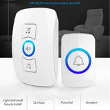 Wireless Doorbell Home Smart Music Plug-in Doorbell Elderly Pager With Battery F51 Single Button With Battery Welcome Friend