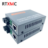 Gigabit Fiber Optical Media Converter 10/100/1000Mbps Single Mode Single Fiber SC Port  External Power Supply