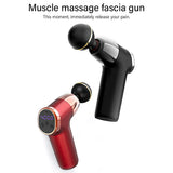 2020 New LCD Display Mini Massage Gun Neck And Back Percussion Massager Relax Body Relaxation Electric Home Exercise Equipment