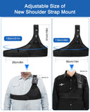 BOBLOV Body Camera Chest Vest Durable Shoulder Single Vest for All Body Camera Velcro Wearing with Adjustable Size N9 KJ21 M5