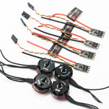 4set/lot EMAX RS2205S 2300KV 2600KV RaceSpec Brushless Motor With Bullet 30A ESC for DIY mini drone QAVR250 Quadcopter