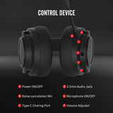 NUBWO G03 Wireless Gaming Headset for PS5 PS4 PC Laptop Noise Cancelling Over Ear Headphones with Mic Bass Surround for Games