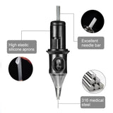 Tattoo Machine Kit LCD LCD Digital Screen 18V Tattoo Power Cartridges Needle Professional Complete for Tattoo Beginners Artist