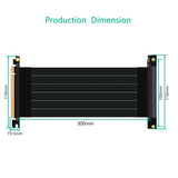 PCIE X1 Riser Cable Dual 90 Degree Right Angle PCIe 3.0 X1 to X1 Extension Cable 8Gbps PCI Express 1X Riser Card, 30cm