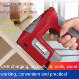 Professional Electric Stapler 4.2V Lithium-ion Cordless Heavy Duty Nail Gun Staple Gun Nailer Furniture Tool Wood Frame Stapler
