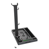 Cooling Base Compatible For Ps5 Game Console Universal Multi-function Charging Dock Headphone Bracket With Disc Storage Rack