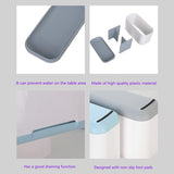 Toothbrush Holder Detachable Electric Toothbrush Toothpaste Holder Toothbrush Storage Organizer Set For Kitchen
