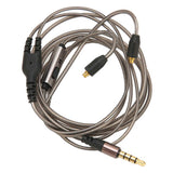 Earphone Replacement Cable OFC Copper Gold Plated Soft Flexible 3.5mm Headphone Cable with Mic for SE215 SE315 SE425 SE535 SE846