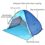 Outdoor Camping Tent Pop-up Fun-Play Tent Automatic Instant Tent UV Protection Tent Sun Shade Awning for Camping Beach Backyard