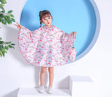 Freesmily Kids Stylish Rain Poncho Waterproof Rain Jacket Coat For Girls Boys