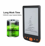 11.11 Sale 6"e-Ink screen BK6025 e-book reader  Electronic Reader  800x600 Resolution Display 300DPI