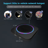 CarPlay Ai Box Android 10 Wireless Car Play Wired Android 4+64G Auto Multimedia Smart Mini Android Box OEM HDMI YouTube Netflix
