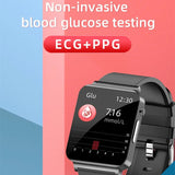 Smart Watch KS03 Non Invasive Blood Glucose Heart Rate BP Body Temperature Monitoring Fitness Tracker Men Women Smartwatch