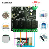 4CH Tuya Switch WiFi Switch Module Wireless Relay Smart Life APP Remote Control Smart Timer for Smart Home Switch