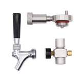 Homebrew Mini Beer Barrel Wine Dispenser Kit Beer Spear Faucet Tap Stainless Steel for Mini Keg Beer Growler