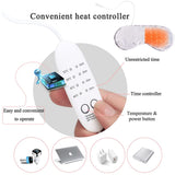 Heated Eye Mask Electric Heating Eye Pad with Heat &amp; Time Control Hot Compress For Puffy Eye Styes Blepharitis Sleeping Eye Mask