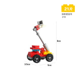Mini Original Transportation Assembled Models Blocks Car Compatible Small Building Block City Police Plane Bricks Toys Kid Gift