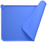 Silicone Pet Food Mats Tray Non Slip Pet Dog Cat Bowl Mats Placemat Dog Pet Cat Feeding Mat Waterproof Dog Cat Food Mats