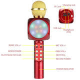 Professional Bluetooth Wireless Microphone Speaker Handheld Microphone Karaoke Mic Music Player Singing Recorder KTV Microphone