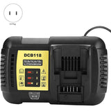 DCB118 Battery Charger For Dewalt Battery 10.8V-20V DCB200 DCB101 DCB115 DCB107 DCB105 DCB140 &amp;DCB112