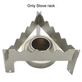 Furnace Mini Support Cross Stand Alcohol Stove Rack Stainless Steel Triangle Portable Foldable Steam Outdoor Camping Bracket
