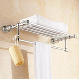 Modern Clear Crystal Bathroom Accessories Sets Silver Polished Chrome Bathroom Products Solid Brass Bathroom Hardware Sets jk6
